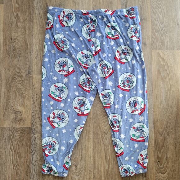 Disney Stitch Holiday Christmas Jogger Pants Size 2X - Picture 6 of 8